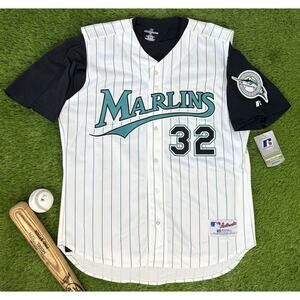 Florida Marlins 2002 Tim Raines Team Issued Authentic MLB Baseball Jersey Vest